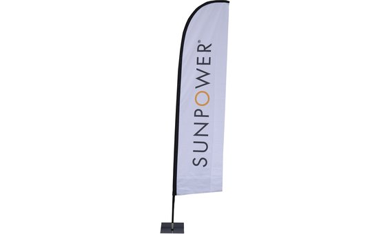 Rollup Sunpower Flying Banner